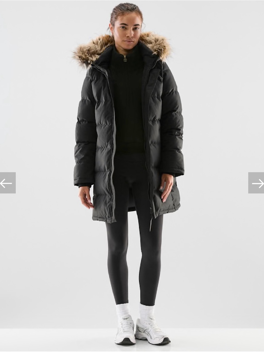 BNWT Aritzia Tna The Powder Parka Black 2XS Winter Down Coat New